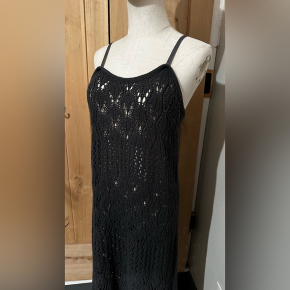 Grey Crochet Maxi Dress - Picture 3 of 8